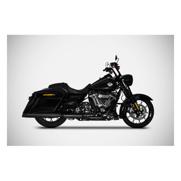 SLIP ON SCHALLDÄMPFERSATZ INOX BLACK FÜR M8 TOURING MIT EG ABE EURO 5